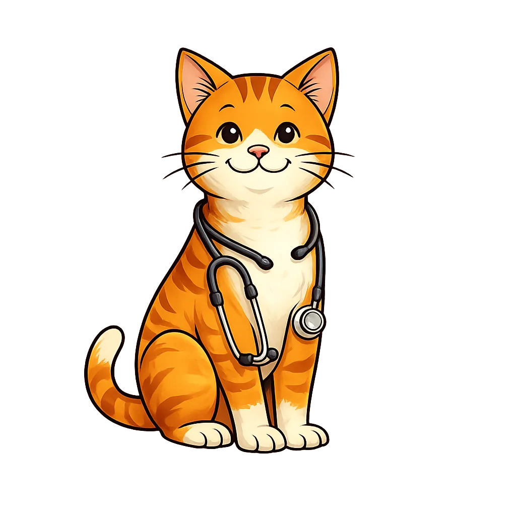 Katzensteckbrief Gesundheitsillustration